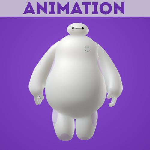 Baymax Walk Cycle Animation preview image